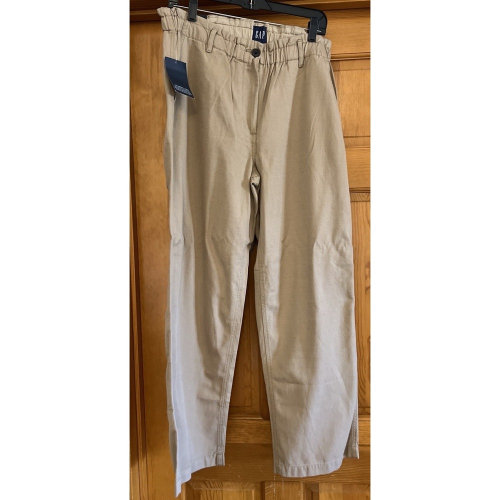 GAP Easy Twill Beige Women's Pants Pull On Sz Large